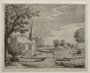 村の教会 作： Jan van Goyen