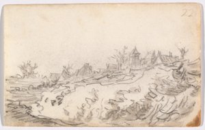 ヴィレッジ・オン・サニー・ヒルサイド 作： Jan van Goyen