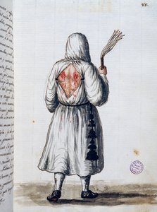 1399年に北からやってきて、ドージェのアントニオ・ヴェニエによってヴェネツィアでは受け入れられなかったバットゥティ・コンフラタニティ、第2巻、f 88、ジョヴァンニ・ディ・グレーベンブロークまたはグレーベンブローク（1731-1807）によるもの。