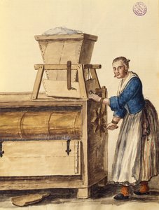ボルトの粉（ペンとインク、紙に水彩） 作： Jan van Grevenbroeck