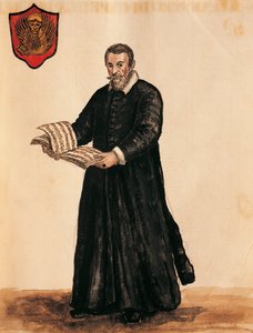 イタリア、ヴェネツィア、イタリア人作曲家クラウディオ・モンテヴェルディ（1567 - 1643）の肖像 作： Jan van Grevenbroeck