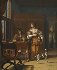 両替商、1675 作： Jan van Haensbergen