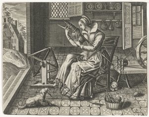 インテリアのスピナー 作： Jan van Halbeeck
