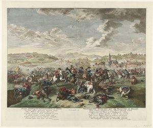 北イタリアの騎馬戦、1702～1703年頃 Pugna Germanorum et Gallorum in Italia / イタリアにおけるドイツ軍とフランス軍の戦い (オブジェクトのタイトル) 作： Jan van Huchtenburg