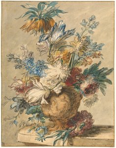 テラコッタ花瓶の春の花の花束 作： Jan van Huysum