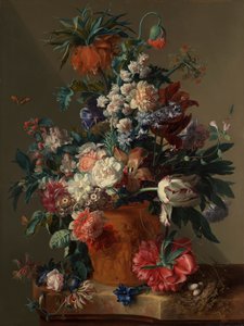 「「花の花瓶」」 作： Jan van Huysum