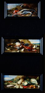 静物タブロー-魚、狩猟肉、野菜 作： Jan van Kessel the Elder