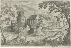 チャペルでの鹿狩り 作： Jan van Londerseel