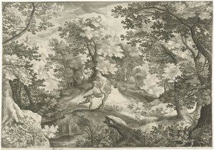 アポロとダフネのいる風景 作： Jan van Londerseel