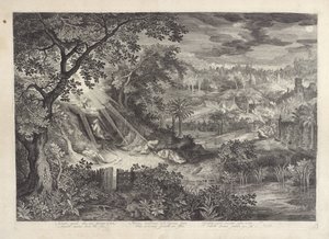 ゲッセマネの園でのキリストのいる風景