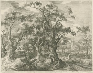 ライオンに引き裂かれたユダの預言者のいる風景 作： Jan van Londerseel
