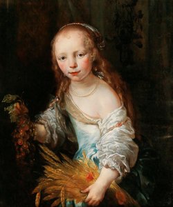 セレスとしての少女の肖像、c。 1670年。 作： Jan van Noordt
