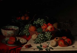 ぶどうとりんごのバスケット 作： Jan van Os
