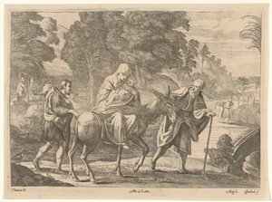 エジプトへのフライト 作： Jan van Ossenbeeck