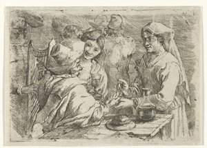 お客様と占い師 作： Jan van Ossenbeeck