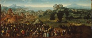 トーナメントとハンターのいる風景 作： Jan van Scorel