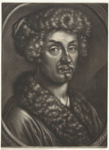 毛皮の帽子の男の肖像 作： Jan van Somer