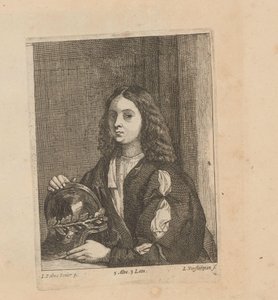 ベレー帽をかぶった見知らぬ男の肖像 作： Jan van Troyen
