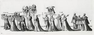 チャールズ5世皇帝の葬列、1559年の帝国の武器