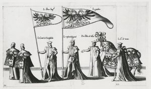 皇帝シャルル5世の葬列における御旗 作： Jan van and Doetechum Lucas van and Bol Hans Doetechum the elder