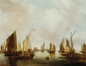 オランダ語： 河口の船 海港