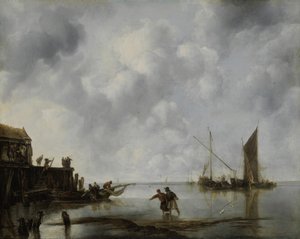 穏やかな漁船、1651年。
