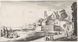 砦前のブリーチフィールド 遊び心あふれる風景と愉快な詩（連載タイトル） 作： Jan van de Velde (II)