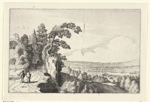 谷の眺め 風景（シリーズタイトル） Amenissimae aliquot requculae (シリーズタイトル) 作： Jan van de Velde (II)