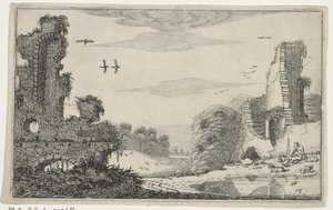 Herder bij een 廃墟 廃墟（シリーズタイトル） (シリーズタイトル)