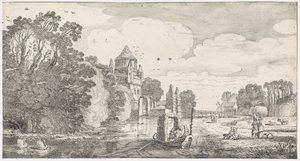 ハールレムの Kleine Houtpoort 遊び心あふれる風景と愉快な詩（連載タイトル） 作： Jan van de Velde (II)
