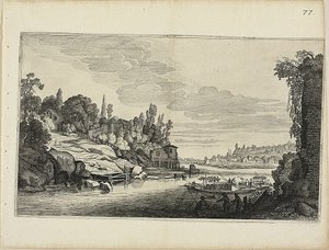 川の風景 作： Jan van de Velde II