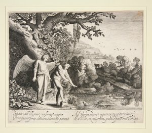 トビアスの物語より、トビアスは魚を見る 作： Jan van de Velde II