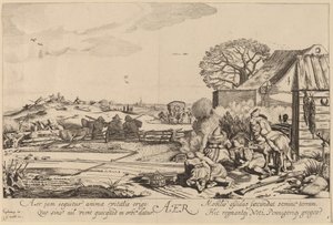 空気 作： Jan van de Velde II after Willem Buytewech
