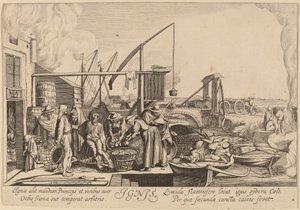 火 作： Jan van de Velde II after Willem Buytewech