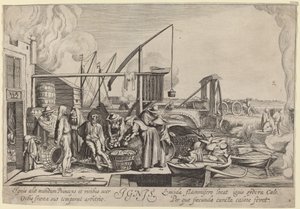 イグニス（火） 作： Jan van de Velde II, after Willem Buytewech