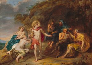 ミダスの審判、c。 1640年。 作： Jan van den Hoecke