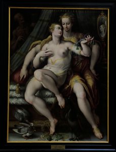 虚栄心、節度、そして死 作： Jan van der (1523 1605) Straet