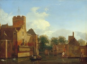 オランダのローナースロット城 1665-70年頃 オーク材に油彩