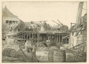 焼けた倉庫跡 作： Jan van der Heyden