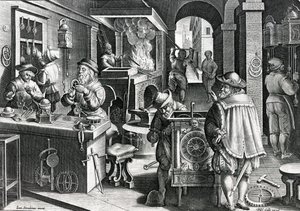フィリップスガレ、1580〜1605年頃に刻まれた「ノヴァレペルタ」のクロックアイアン、プレート5