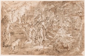 羊飼いの礼拝 作： Jan van der Straet, called Stradanus