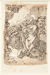庭の苦しみ 作： Jan van der Straet, called Stradanus