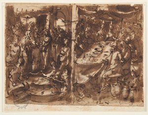 直訳：聖母の結婚 作： Jan van der Straet, called Stradanus