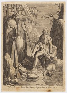 荒野の洗礼者聖ヨハネ 作： Jan van der Straet, called Stradanus