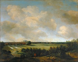 ハールレム近郊のオーヴァーベーンの洗濯婦たち... 作： Jan van der the Elder Meer
