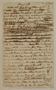 MS EG 3038 F.1「説得」第10章より 作： Jane Austen