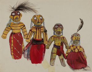 インド人形グループ 作： Jane Iverson