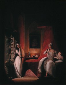 ローレンス・スターンの小説『フランスとイタリアを巡るセンチメンタルな旅』の一場面。 作： ジェーン・スチュアート
