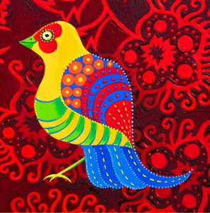 青い尾根の鳥、2019年 作： Jane Tattersfield