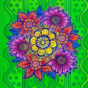 緑に花、2022 作： Jane Tattersfield